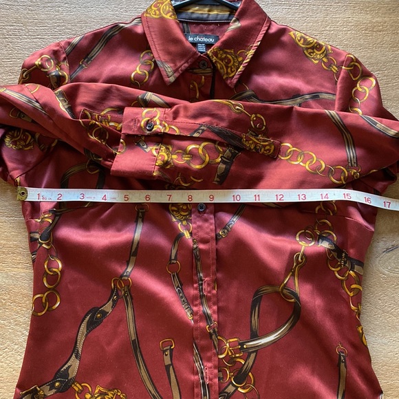 Le Chateau equestrian chic blouse - Picture 3 of 6